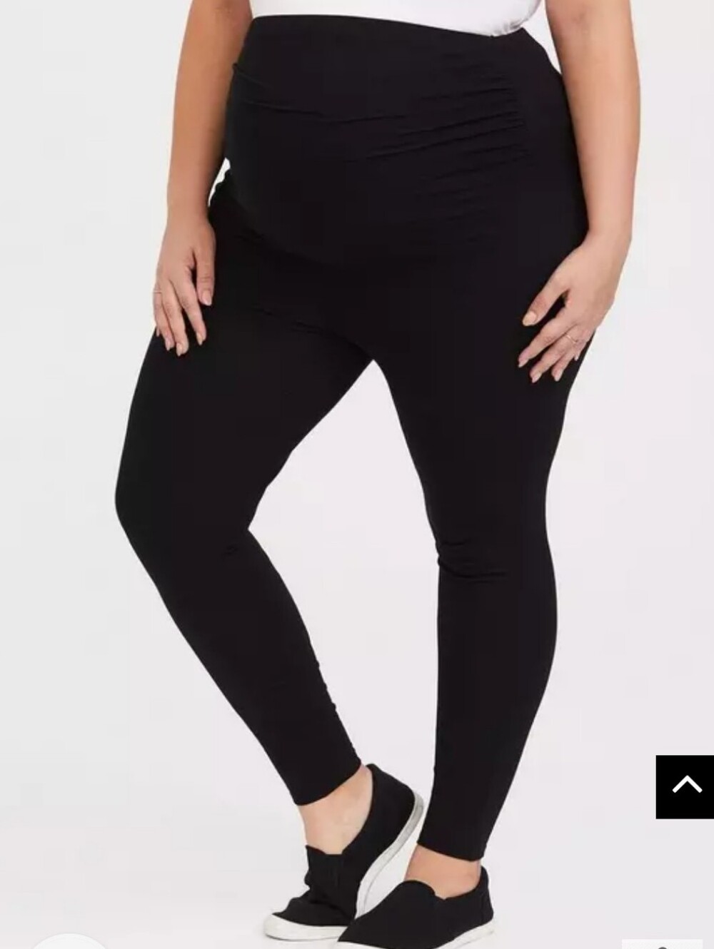 Torrid Black Maternity Leggings- Fleece Lined 2x